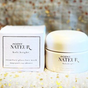 AGENT NATEUR~holi (bright) Resurface Glass Face Mask~30ml / 1oz~Full Size~NIB~